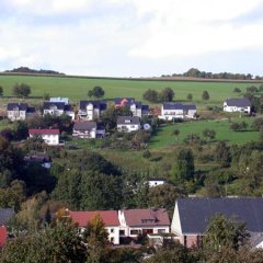 Blick auf das ehemalige Neubaugebiet Feilsdorfer Straße