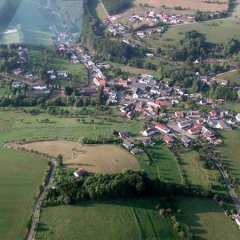 Blick auf Baustert aus der Luftansicht von ca 2010