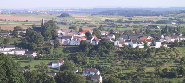 Blick auf die Ortsgemeinde Biersdorf am See