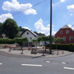 Bowleplatz in der Dorfmitte