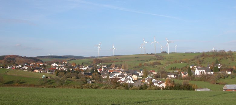 Blick auf die Ortsgemeinde Ehlenz