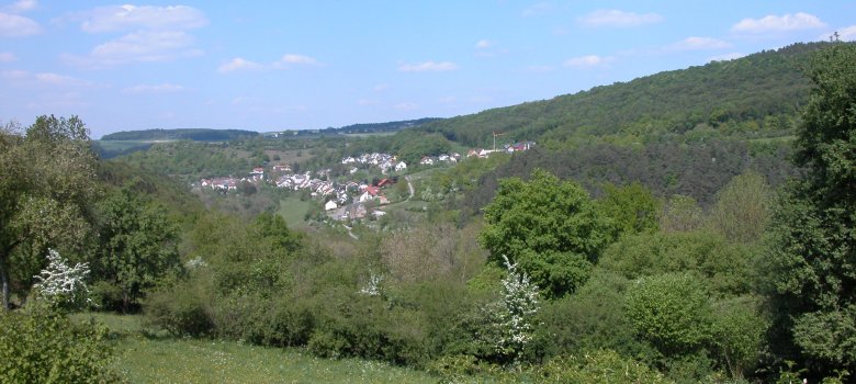 Blick auf die Ortsgemeinde Hüttingen a. d. Kyll
