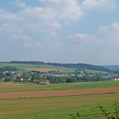 Fernblick auf die Ortslage Malbergweich