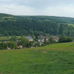 Bergansicht auf die Ortsgemeinde Usch 