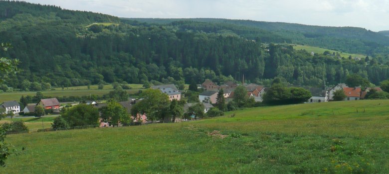 Bergansicht auf die Ortsgemeinde Usch 